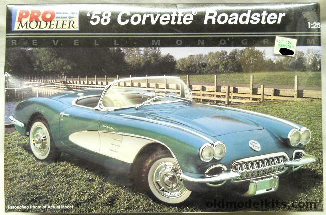 Monogram 1/25 Chevrolet 1958 Corvette Pro Modeler Stock or Custom, 85-5938 plastic model kit